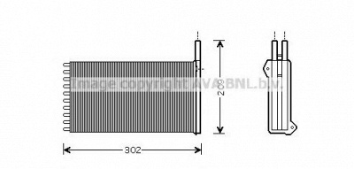 AVA QUALITY COOLING fd6154 -  Теплообменник, отопление салона